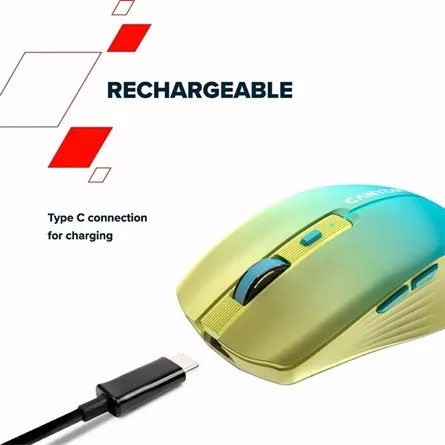 CANYON mouse MW-44  Wireless Charge Yellow Blue
