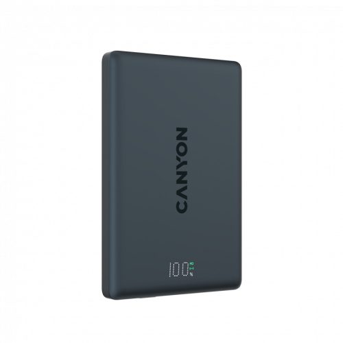 CANYON magnetic power bank OnPower 500 PD20W 5000mAh Aluminium Interstellar Black