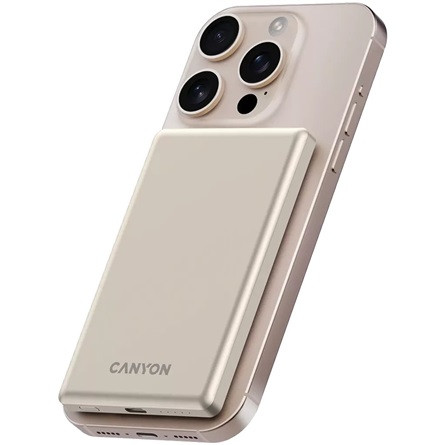 CANYON power bank OnPower 505 slim Magsafe 5000 mAh PD20W Beige