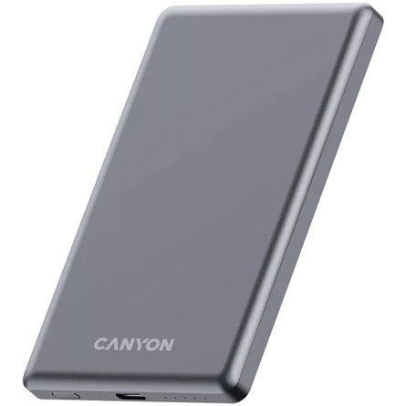 CANYON power bank OnPower 505 slim Magnetic 5000 mAh PD20W Dark Grey