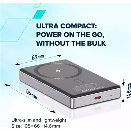 CANYON power bank OnPower 510 slim Magsafe 10000 mAh PD20W Beige