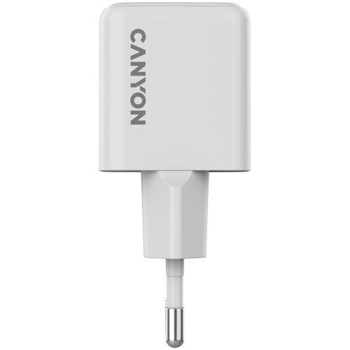 CANYON charger CU20AC GaN 20W 1xPD 1xQC EU White