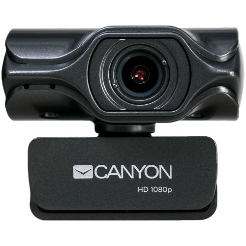 CANYON C6 2k Ultra full HD 3.2Mega webcam with USB2.0 connector, built-in MIC, IC SN5262, Sensor Aptina 0330, viewing angle 80°, with tripod, cable length 2.0m, Grey, 61.1*47.7*63.2mm, 0.182kg