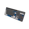 CANYON keyboard HKB-W03 EN/HU AAA Wireless Grey