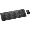 CANYON Multimedia 2.4GHZ wireless combo-set, keyboard 105 keys, slim and brushed finish design, chocolate key caps, HU layout (black); mouse adjustable DPI 800-1200-1600, 3 buttons (black)