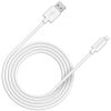 CANYON MFI C48 Lightning USB Cable for Apple , round, PVC, 2M, OD:4.0mm, Power+signal wire: 21AWG*2C+28AWG*2C,  Data transfer speed:26MB/s, White.  With shield , with CANYON logo and CANYON pa...