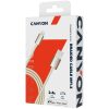 CANYON Charge & Sync MFI braided cable with metalic shell, USB to lightning, certified by Apple, 1m, 0.28mm, Golden