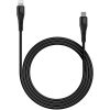 CANYON MFI-4 Type C Cable To MFI Lightning for Apple, PVC Mouling,Function：with full feature( data transmission and PD charging) Output:5V/2.4A , OD:3.5mm, cable length 1.2m, 0.026kg,Color:Black