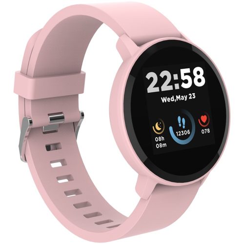 CANYON Lollypop SW-63, Smart watch, 1.3inches IPS full touch screen, Round watch, IP68 waterproof, multi-sport mode, BT5.0, compatibility with iOS and android, Pink, Host: 25.2*42.5*10.7mm, St...