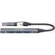 CANYON hub DS-02 4in1 USB-A/C Grey