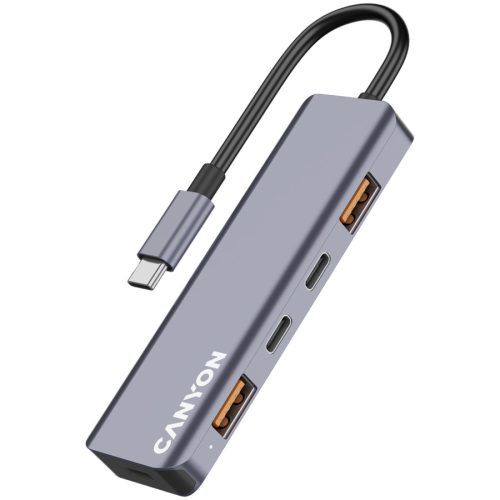CANYON hub DS-18 5in1 USB-C Grey