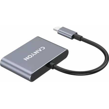 CANYON hub DS-3 3in1 USB-C Dark Grey