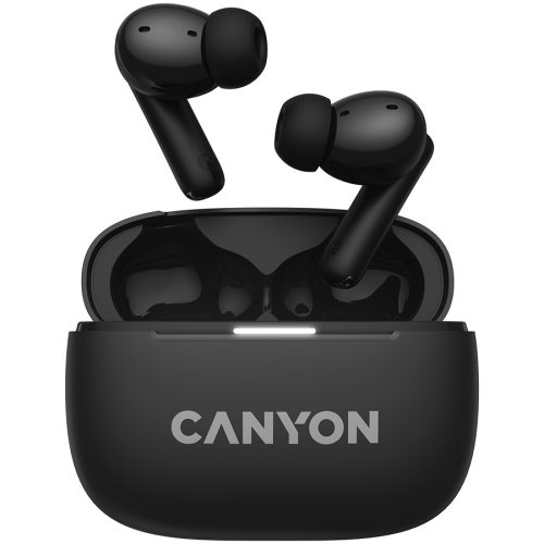 CANYON OnGo TWS-10 ANC+ENC, Bluetooth Headset, microphone, BT v5.3 BT8922F, Frequence Response:20Hz-20kHz, battery Earbud 40mAh*2+Charging case 500mAH, type-C cable length 24cm,size 63.97*47.4...