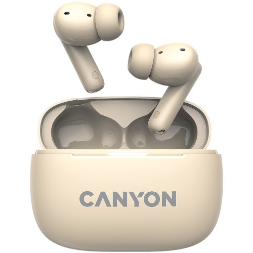 CANYON OnGo TWS-10 ANC+ENC, Bluetooth Headset, microphone, BT v5.3 BT8922F, Frequence Response:20Hz-20kHz, battery Earbud 40mAh*2+Charging case 500mAH, type-C cable length 24cm,size 63.97*47.4...