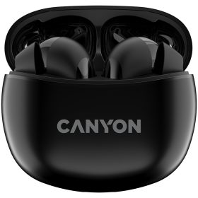   Canyon TWS-5 Bluetooth headset, with microphone, BT V5.3 JL 6983D4, Frequence Response:20Hz-20kHz, battery EarBud 40mAh*2+Charging Case 500mAh, type-C cable length 0.24m, size: 58.5*52.91*25.5...