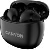 Canyon TWS-5 Bluetooth headset, with microphone, BT V5.3 JL 6983D4, Frequence Response:20Hz-20kHz, battery EarBud 40mAh*2+Charging Case 500mAh, type-C cable length 0.24m, size: 58.5*52.91*25.5...