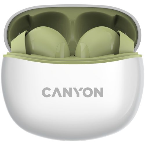 Canyon TWS-5 Bluetooth headset, with microphone, BT V5.3 JL 6983D4, Frequence Response:20Hz-20kHz, battery EarBud 40mAh*2+Charging Case 500mAh, type-C cable length 0.24m, Size: 58.5*52.91*25.5...