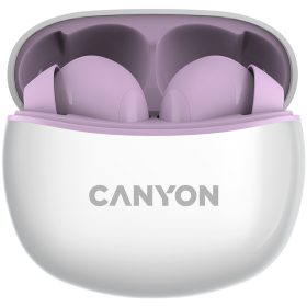   Canyon TWS-5 Bluetooth headset, with microphone, BT V5.3 JL 6983D4, Frequence Response:20Hz-20kHz, battery EarBud 40mAh*2+Charging Case 500mAh, type-C cable length 0.24m, size: 58.5*52.91*25.5...