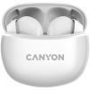 Canyon TWS-5 Bluetooth headset, with microphone, BT V5.3 JL 6983D4, Frequence Response:20Hz-20kHz, battery EarBud 40mAh*2+Charging Case 500mAh, type-C cable length 0.24m, size: 58.5*52.91*25.5...