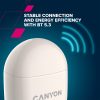 CANYON TWS-6, Bluetooth headset, with microphone, BT V5.3 JL 6976D4, Frequence Response:20Hz-20kHz, battery EarBud 30mAh*2+Charging Case 400mAh, type-C cable length 0.24m, Size: 64*48*26mm, 0....