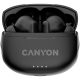 CANYON TWS-8, Bluetooth headset, with microphone, with ENC, BT V5.3 JL 6976D4, Frequence Response:20Hz-20kHz, battery EarBud 40mAh*2+Charging Case 470mAh, type-C cable length 0.24m, Size: 59*4...