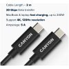 CANYON UC-42, USB4 TYPE-C to TYPE-C cable assembly 20G 2m 5A 240W(ERP) with E-MARK, CE, ROHS, black