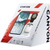 CANYON WS-302 3in1 Wireless charger, with touch button for Running water light, Input 9V/2A, 12V/2A, Output 15W/10W/7.5W/5W, Type c to USB-A cable length 1.2m, 137*103*140mm, 0.22Kg, White