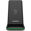 CANYON WS-304, Foldable  3in1 Wireless charger, with touch button for Running water light, Input 9V/2A,  12V/1.5AOutput 15W/10W/7.5W/5W, Type c to USB-A cable length 1.2m, with QC18W EU plug,1...