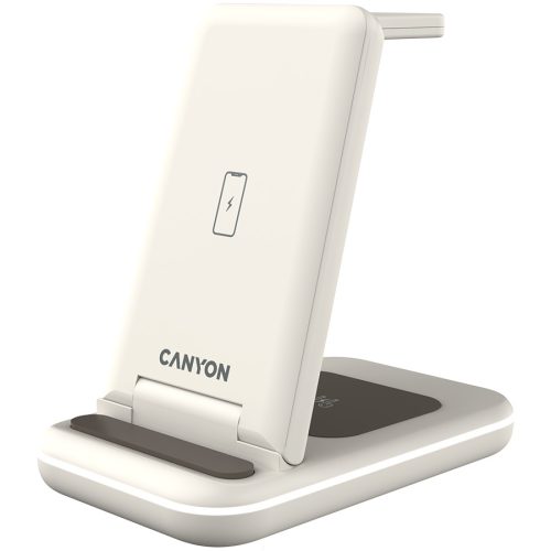 CANYON wireless charger WS-304 15W 2in1 Cosmic Latte