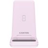 CANYON wireless charger WS-304 15W 2in1  Iced Pink