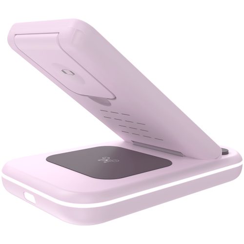 CANYON wireless charger WS-304 15W 2in1  Iced Pink