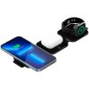 CANYON WS-305, Foldable 3in1 Wireless charger with case, touch button for Running water light, Input 9V/2A,  12V/1.5AOutput 15W/10W/7.5W/5W, Type c to USB-A cable length 1.2m, with charger QC ...