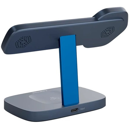 CANYON Wireless Charging Station Hexagon 310 3in1 DarkGrey/Blue