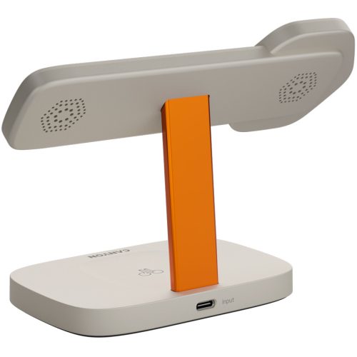 CANYON Wireless Charging Station Hexagon 310 3in1 LightGrey/Orange