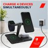 CANYON WS-404 4in1 Wireless charger, with input 12V3A DC Eu adapter , Output 15W/10W/7.5W/5W, 161*105*138mm, 0.510Kg, Black