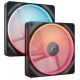 Corsair iCUE LINK LX140-R RGB rendszerhűtő ventilátor kit fekete