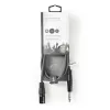 Nedis COTH15100GY15 félprofi audio kábel, 6,35mm sztereo jack dugó - 3p XLR dugó, hossz 1,5m, rugalmas