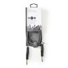 Nedis COTH23000GY30 félprofi audio kábel, 2 x 6,35mm mono jack dugó, hossz 3m, rugalmas