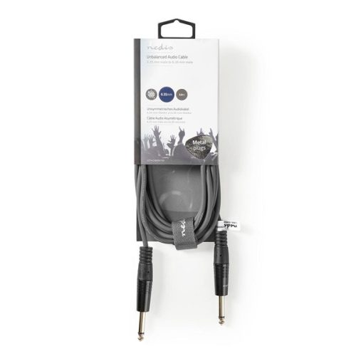 Nedis COTH23000GY30 félprofi audio kábel, 2 x 6,35mm mono jack dugó, hossz 3m, rugalmas