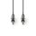 Nedis COTH23000GY50 félprofi audio kábel, 2 x 6,35mm mono jack dugó, hossz 5m, rugalmas