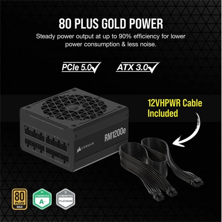Corsair RM1200e 1200W 80 PLUS GOLD moduláris tápegység