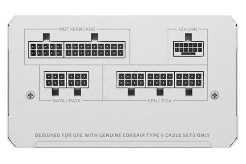 Corsair RM750e White RMe 750 Watt Cybenetics Gold moduláris tápegység, fehér