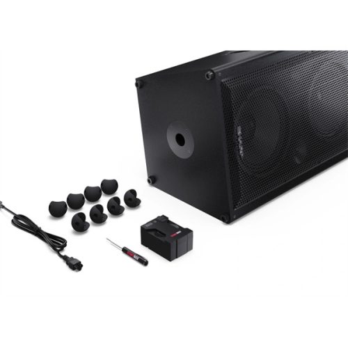 SHARP CP-LS200 SUMOBOX PRO nagy teljesítményű hordozható hangszóró, TRS/XLR/AUX/Bluetooth, 108dB