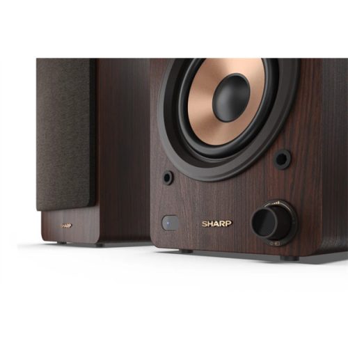 SHARP CP-SS30BR 2.0 Polchangszóró, 60W, USB/Bluetooth, Barna