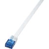 LogiLink CP0133 Cat5e lapos patch kábel - Fehér - 0,5m