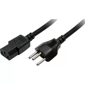   LogiLink villásdugó SEV1011 (CH) -> C13 M/F tápkábel 1.8m fekete