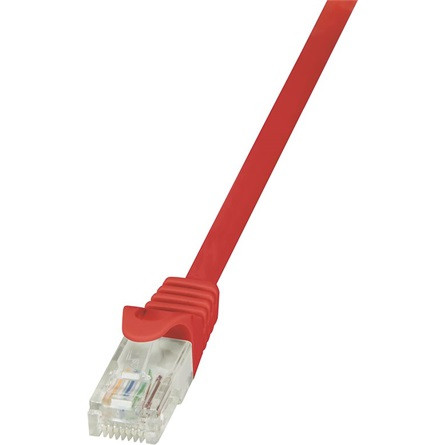 LogiLink RJ45 CAT6 UTP -> RJ45 CAT6 UTP M/M adatkábel 1.5m piros