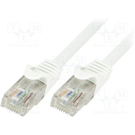 LogiLink CP2111U U/UTP Cat6 EconLine patch kábel - Fehér - 20m