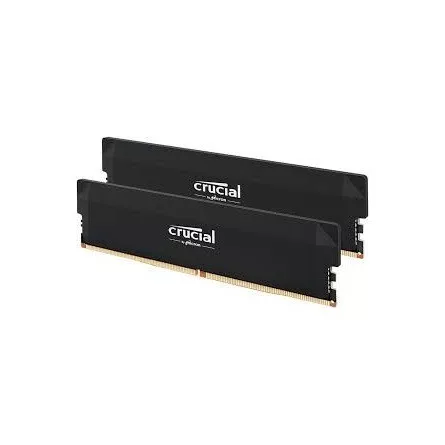 Crucial Pro OC 32GB Kit (2X16GB) DDR5-6400 UDIMM CL38 Black