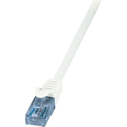 LogiLink RJ45 CAT6A 10Gb UTP M/M adatkábel 0.5m fehér